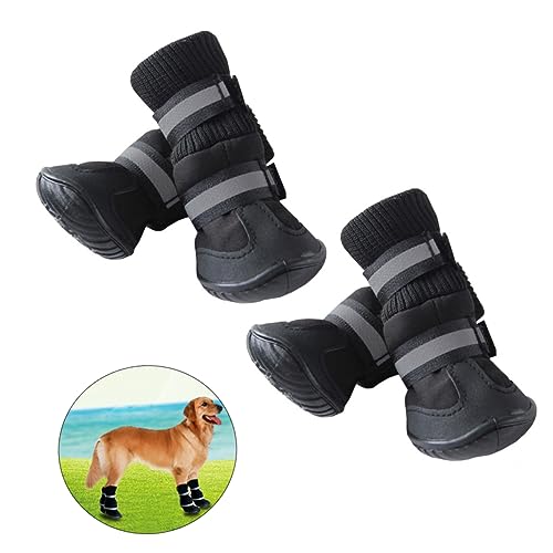 Happyyami Stiefel für Hunde Klassische Schuhe Haustiersachen Stiefel und Schuhe Samojede Schuhe Haustierzubehör hundeschuhe Haustierschuhe Hundestiefel Langer Lauf Schneestiefel von Happyyami