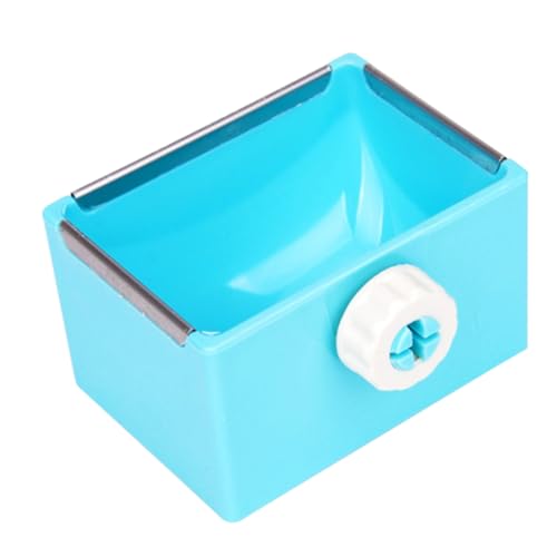 Happyyami Futternapf Für Haustiere Quadratische Fress Und Trinkschale Für Kaninchen Meerschweinchen Und Katzen Blau rutschfest Leicht Zu Reinigen Für Zuhause Und Käfig von Happyyami