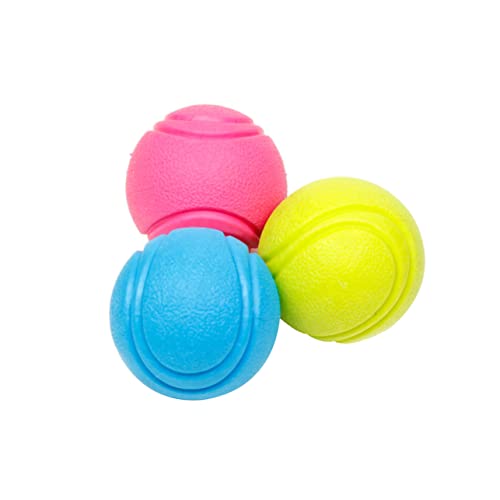 Happyyami Hundespielzeug Welpen-Gummi-Tennis 4 5 cm Pflege Kauspielzeug für bis Mittelgroße Hunde Lustig Zufällige Farbe Happyyami Hundespielzeug Welpen-Gummi-Tennis 4 5 cm Pflege Kauspielzeug für bis Mittelgroße Hunde Lustig Zufällige Farbe von Happyyami