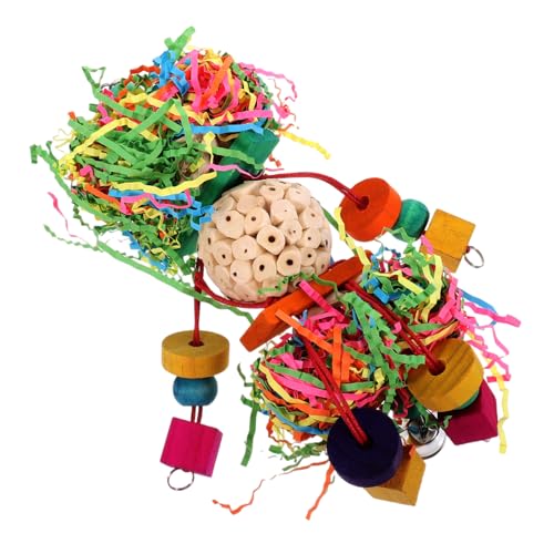 Happyyami Zerkleinerungsspielzeug Für Vögel Kauspielzeug Zum Aufhängen Für Papageien Vogelkäfig-zubehör Hängespielzeug Für Papageienkäfige Mehrweg Vogelspielzeug Für Sittiche von Happyyami