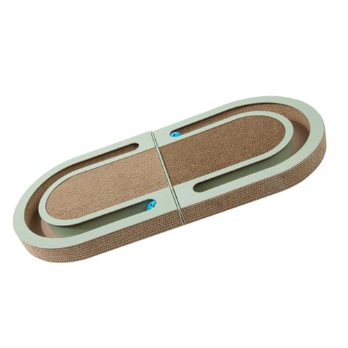 Happyyami kratzbaum für Katzen Bretter Ballspielzeug für Katzen Teppiche Abs katzenkratzmatte kratzmatte für Katzen Kratzunterlage für Haustiere Katzenkratzbrett für den Haushalt Wellpapier von Happyyami