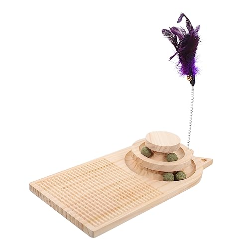 Happyyami kratzbaum für Katzen runder Katzenkratzer Kratzspielzeug für Haustiere interaktives katzenspielzeug Interactive cat Toy Spielset aus Holz Spielzeuge Katzenkätzchenspielzeug Feder Happyyami kratzbaum für Katzen runder Katzenkratzer Kratzspielzeug für Haustiere interaktives katzenspielzeug Interactive cat Toy Spielset aus Holz Spielzeuge Katzenkätzchenspielzeug Feder von Happyyami