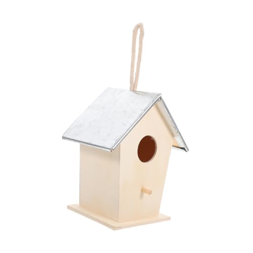 Happyyami Wetterfestes Holz-vogelhaus Mit Metallverstärkung Ruheoase Für Kleine Vögel Im Garten Einfache Pflege Und Montage Für Einladende Gartengestaltung Happyyami Wetterfestes Holz-vogelhaus Mit Metallverstärkung Ruheoase Für Kleine Vögel Im Garten Einfache Pflege Und Montage Für Einladende Gartengestaltung von Happyyami
