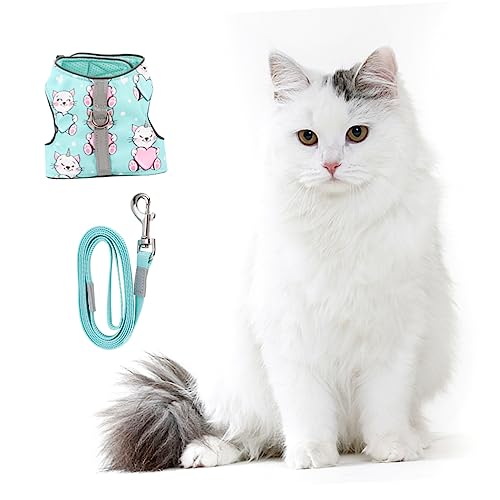Happyyami Escape Cat Vest Leine Nachtsichere Netzweste Weich und Bequem für Katzen Happyyami Escape Cat Vest Leine Nachtsichere Netzweste Weich und Bequem für Katzen von Happyyami