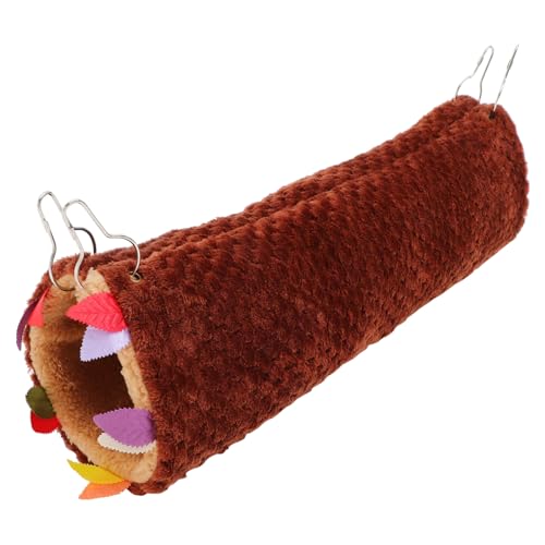 Happyyami Hängender Tunnel Für Hamster Doppel-Layer Schlafsack Warmes Versteck Für Kleintiere Für Hamster Zwerghamster Chinchillas Und Gerbils Sicheres Und Komfortables Rückzugsgebiet von Happyyami