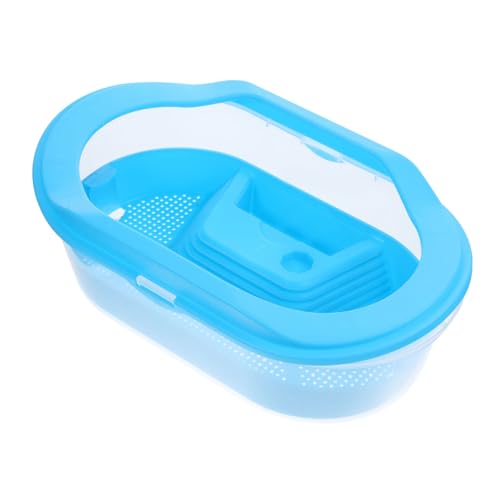 Happyyami Plastik Schildkröten Tank Container Mit Dreilagiger Fütterungsplattform Transparente Ausziehbare Box Zur Gesunden Pflege Von Schildkröten Und Kleinen Fischen Für Aquarien Und von Happyyami