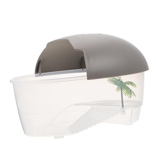 Schildkrötenbecken kleines Terrarium Schildkröten Terrasse Aquariumdekoration schildkröte Pool schildkröten zubehör Schildkrötenbehälter aus Kunststoff Reptilienhalter pp Grey Happyyami Schildkrötenbecken kleines Terrarium Schildkröten Terrasse Aquariumdekoration schildkröte Pool schildkröten zubehör Schildkrötenbehälter aus Kunststoff Reptilienhalter pp Grey Happyyami von Happyyami