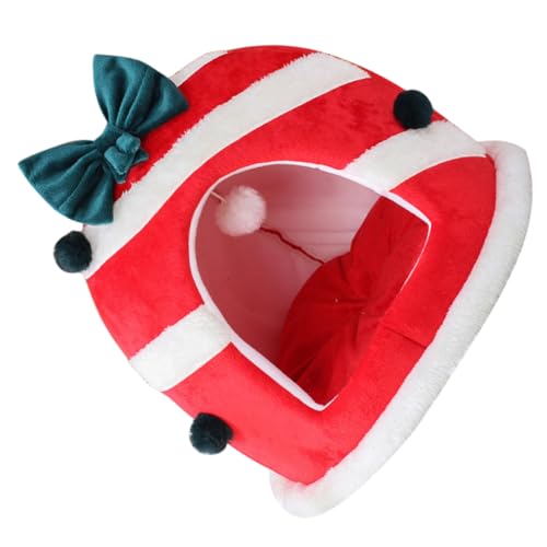 Weihnachtshaustiernest weihnachtsdeko Christmas Decorations Welpenschlafhaus Weihnachtskatzenversteck Hundebett Hundehütte Haustierkissen für zu Hause warmes Katzenbett Tuch rot Happyyami Weihnachtshaustiernest weihnachtsdeko Christmas Decorations Welpenschlafhaus Weihnachtskatzenversteck Hundebett Hundehütte Haustierkissen für zu Hause warmes Katzenbett Tuch rot Happyyami von Happyyami