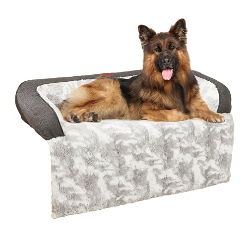 HapyClaw Calming Dog Couch Bed Mat, Waterproof Fluffy Fuzzy Couch Cover for Sofa, Furniture Protector, with Handle, Removable, Washable Cover, for Large Dogs and Cats HapyClaw Calming Dog Couch Bed Mat, Waterproof Fluffy Fuzzy Couch Cover for Sofa, Furniture Protector, with Handle, Removable, Washable Cover, for Large Dogs and Cats von HapyClaw