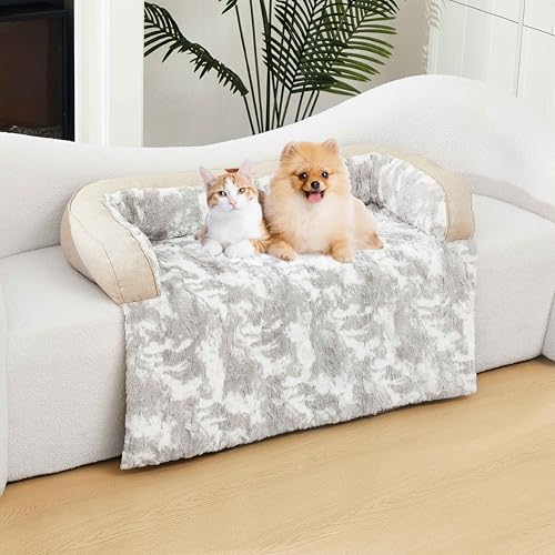HapyClaw Hunde-Couch-Bett für große Hunde, Memory-Schaum, wasserdicht, flauschig, Plüsch-Couch-Bett für Haustiere, beruhigendes Hundebett, Couch mit abnehmbarem, waschbarem Bezug für Sofamöbel, Beige, HapyClaw Hunde-Couch-Bett für große Hunde, Memory-Schaum, wasserdicht, flauschig, Plüsch-Couch-Bett für Haustiere, beruhigendes Hundebett, Couch mit abnehmbarem, waschbarem Bezug für Sofamöbel, Beige, von HapyClaw