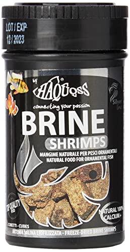 Haquoss Brine Shrimps Naturfutter Liofilisiert in Artemia Salina für Fische Tropicali Dolce und Marina, 100 ml/ 8 g von Haquoss