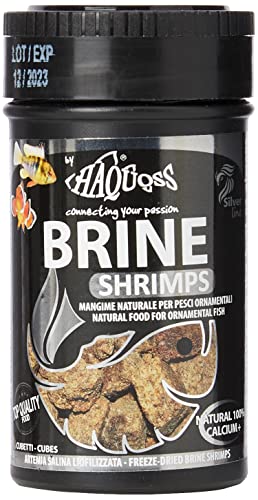 Haquoss Brine Shrimps Naturfutter Liofilisiert in Artemia Salina für Fische Tropicali Dolce und Marina, 100 ml/ 8 g von Haquoss