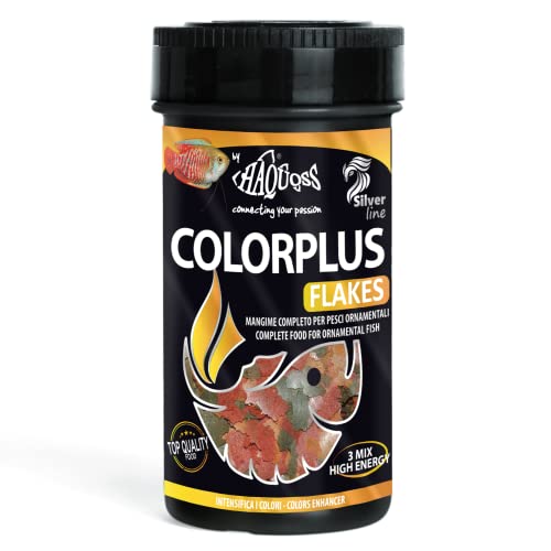 Haquoss Color Plus Flakes Flockenfutter für Tropische Fische, 250 ml/40 g von Haquoss
