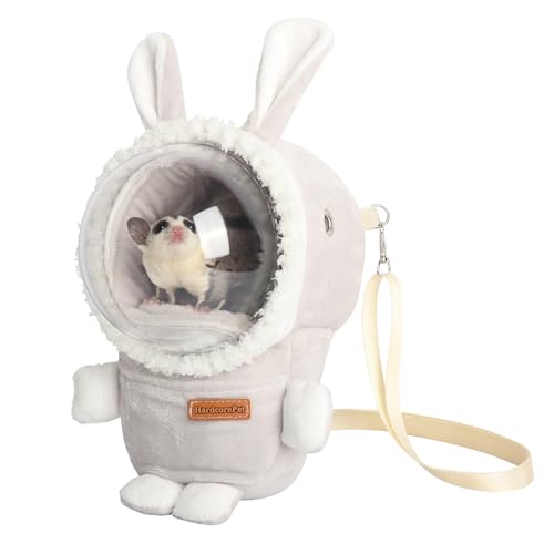 HardcorePet Hamster-Tragetasche, Ratten-Tasche, niedliche Kaninchenform, Kleintiere, Zuckergleiter, Reisetasche, Rennmaus, Igel, tragbare Reisetasche, Outdoor-Hängetasche, Grau, Eichhörnchen, HardcorePet Hamster-Tragetasche, Ratten-Tasche, niedliche Kaninchenform, Kleintiere, Zuckergleiter, Reisetasche, Rennmaus, Igel, tragbare Reisetasche, Outdoor-Hängetasche, Grau, Eichhörnchen, von HardcorePet