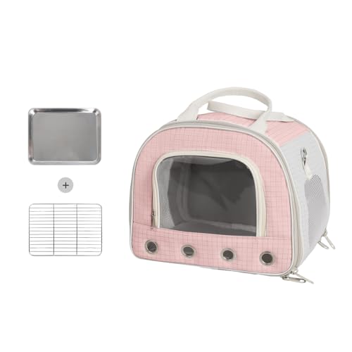 Rucksack für mehrere Haustiere, abnehmbares Abfallnetz für Zuckergleiter/Vögel, leichte Handtrage mit Luftstromsystem, Rosa Rucksack für mehrere Haustiere, abnehmbares Abfallnetz für Zuckergleiter/Vögel, leichte Handtrage mit Luftstromsystem, Rosa von HardcorePet