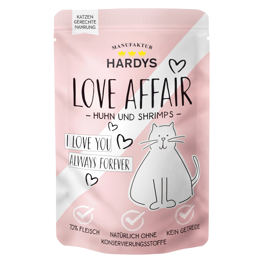 Sparpaket Hardys LOVE AFFAIR 24 x 100 g - Huhn & Shrimps Sparpaket Hardys LOVE AFFAIR 24 x 100 g - Huhn & Shrimps von Hardys LOVE AFFAIR