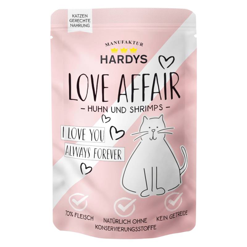 Sparpaket Hardys LOVE AFFAIR 24 x 100 g - Huhn & Shrimps von Hardys LOVE AFFAIR