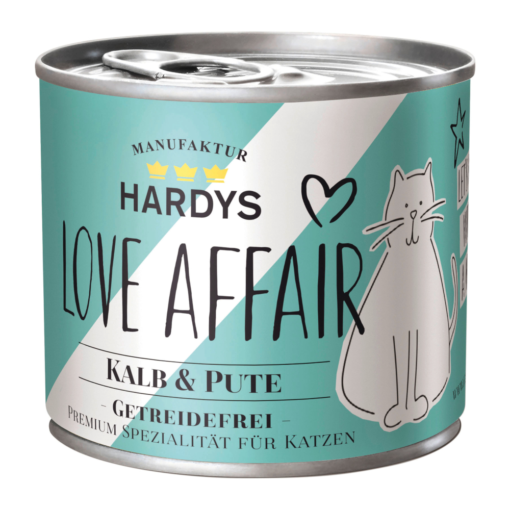 Sparpaket Hardys LOVE AFFAIR 24 x 200 g / 185 g - Kalb & Pute (24 x 200 g) von Hardys LOVE AFFAIR