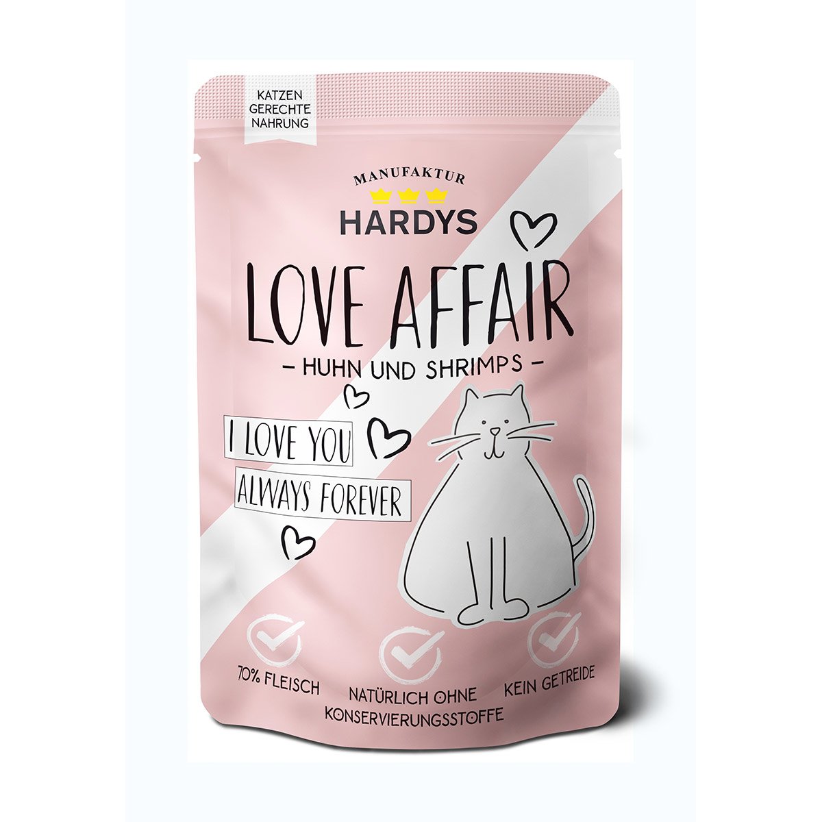 Hardys Love Affair Huhn & Shrimps 24x100g von Hardys