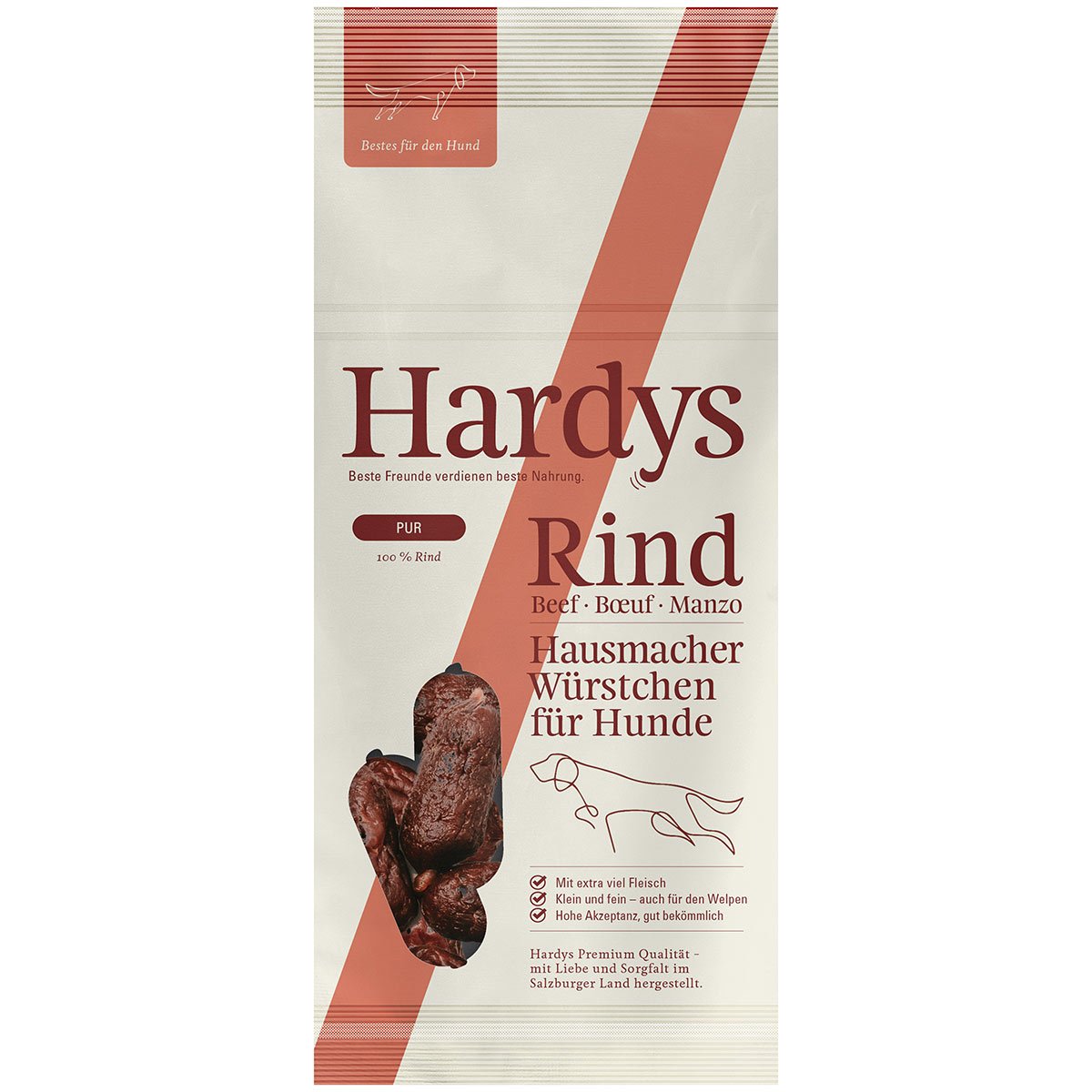 Hardys PUR Hausmacher Würstchen Rind 80g von Hardys
