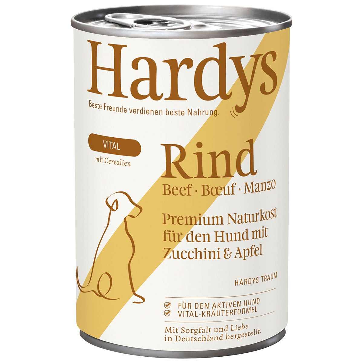 Hardys VITAL Rind mit Zucchini & Apfel 12x400g von Hardys