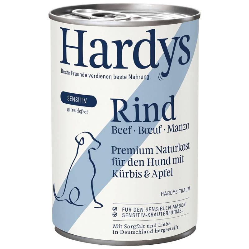 Hardys SENSITIV Rind mit Kürbis & Apfel 6x400g von Hardys