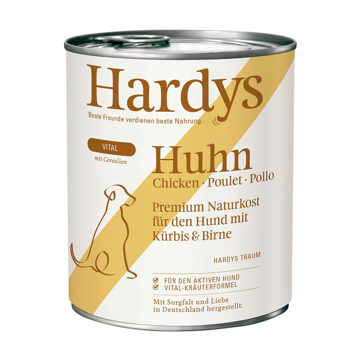 Hardys VITAL Huhn mit Kürbis & Birne 12x800g von Hardys
