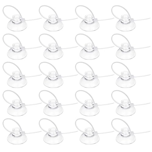 Hariendny 20 Pack Saugnäpf Aquarium, Aquarium Saugnäpfe mit 30 Stück verstellbare Reißverschlüsse Kabel Set, Aquarium Zubehoer für Bindung Moos, Shrimp Nests und Reptilien Hängematten Hariendny 20 Pack Saugnäpf Aquarium, Aquarium Saugnäpfe mit 30 Stück verstellbare Reißverschlüsse Kabel Set, Aquarium Zubehoer für Bindung Moos, Shrimp Nests und Reptilien Hängematten von Hariendny