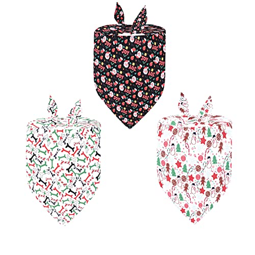 Harikaji 3 x Weihnachts-Hundehalstuch, kariert, klassisch, dreieckig, waschbar, Haustier-Halstuch, Weihnachtsgeschenk, Weihnachtsschal für kleine, mittelgroße und große Hunde Harikaji 3 x Weihnachts-Hundehalstuch, kariert, klassisch, dreieckig, waschbar, Haustier-Halstuch, Weihnachtsgeschenk, Weihnachtsschal für kleine, mittelgroße und große Hunde von Harikaji