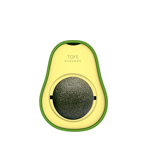 Harikaji Avocado Katzenminze-Wandball, Katzenminze-Spielzeug, Matatabi-Zahnreinigung, Katzenbeißspielzeug für Kätzchen, Katzen (Katzenminze) von Harikaji