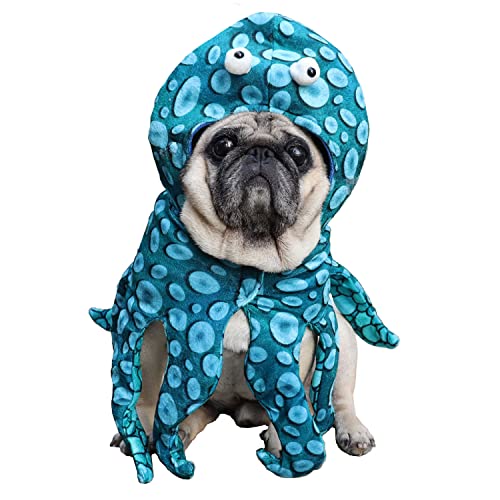 Harikaji Hund Halloween Octopus Kostüme, Haustier Halloween Party Cosplay Kleid, Lustiger Oktopus Hut für Katzen Welpen Kleine Hunde M Harikaji Hund Halloween Octopus Kostüme, Haustier Halloween Party Cosplay Kleid, Lustiger Oktopus Hut für Katzen Welpen Kleine Hunde M von Harikaji