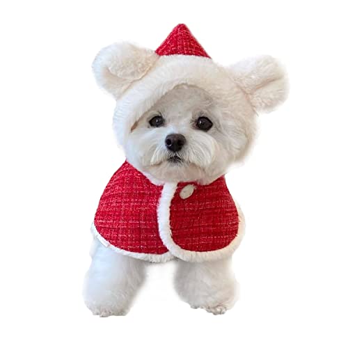 Harikaji Neujahrs-Hundekostüm, Cosplay Xmas Neujahr Welpenumhang, Katze, Verkleiden, Umhang, Haustierkostüm für Weihnachten, Festival, Chinesisches Neujahr von Harikaji