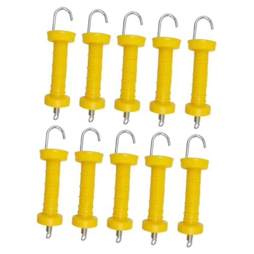 Harilla 10pcs Electric Zaun Spring Gate Griffe Isolatoren Hochleistungsgrad mit Frühling, einfacher Spannungszaungriff für Farm von Harilla