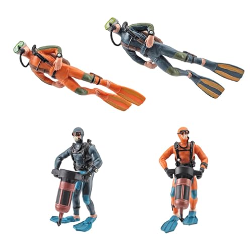 Harilla 4X Aquarium Taucher Tiny Scuba Diver Figurine Kreative Unterwasser Layout Dekorative Figuren Realistische Aquarium Ornamente Harilla 4X Aquarium Taucher Tiny Scuba Diver Figurine Kreative Unterwasser Layout Dekorative Figuren Realistische Aquarium Ornamente von Harilla