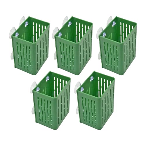 Harilla 5X Aquarium Pflanzenhalter Tassen Töpfe Einfache Installation Effiziente Saugnapf Wasserpflanze Mesh Net Töpfe für Fisch Tanks Garten, GrÜn Harilla 5X Aquarium Pflanzenhalter Tassen Töpfe Einfache Installation Effiziente Saugnapf Wasserpflanze Mesh Net Töpfe für Fisch Tanks Garten, GrÜn von Harilla