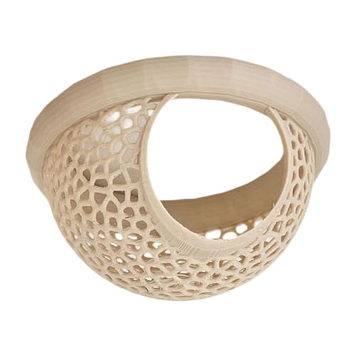 Harilla Aquarium Hängematte Versteck Höhle Dekoration Mehrzweck Kompakte Zucht Tank Zubehör Betta Hängematte Float Feeder Ornament, Beige von Harilla