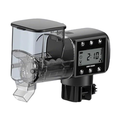 Harilla Automatischer Fischfutterautomat, automatischer Spender, selbstfütternder Aquarium-Futterautomat, Bildschirm, stapelbar, für kleine Aquarien, 250 Ml von Harilla