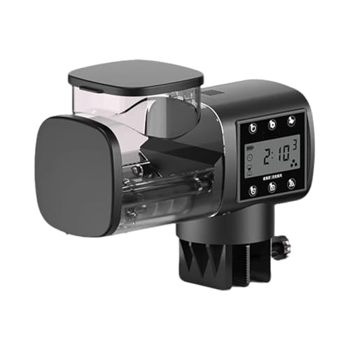 Harilla Automatischer Fischfutterautomat, automatischer Spender, selbstfütternder Aquarium-Futterautomat, Bildschirm, stapelbar, für kleine Aquarien, 500 Ml von Harilla