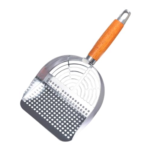 Harilla Edelstahl Katzenstreu Mesh Mesh Scooper Katzenstreu Sieb für Welpen, Lochtyp von Harilla