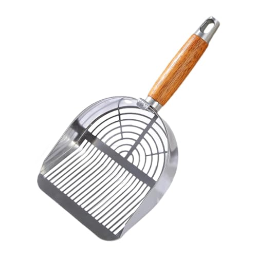 Harilla Edelstahl Katzenstreu Mesh Mesh Scooper Katzenstreu Sieb für Welpen, Streifentyp von Harilla