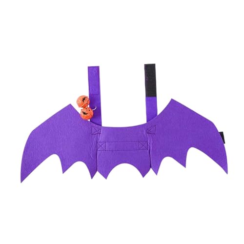 Harilla Fledermausflügel für Haustiere, für kleine Katzen, Hunde, Katzenkostüm, Heimtierbedarf, dekorativ, lustig, für Halloween-Partys, für Rollenspiele, Lila Harilla Fledermausflügel für Haustiere, für kleine Katzen, Hunde, Katzenkostüm, Heimtierbedarf, dekorativ, lustig, für Halloween-Partys, für Rollenspiele, Lila von Harilla