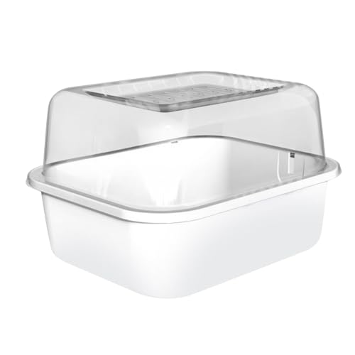 Harilla Großer Hamsterkäfig, Kleintier-Lebensraum, Heimtierbedarf, kompakt, für, Meerschweinchen, transparent, 25 x 19 x 19 cm, Übungs- und Spielhaus, Nur Käfig von Harilla