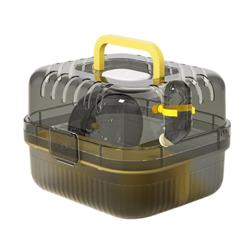 Harilla Großer Hamsterkäfig, Tragetasche, Übungs Und Spielhaus, Durchsichtiger Behälter, Lebensraum, Kleintier Reisetasche für Kleintiere, Ratten, Gelb Harilla Großer Hamsterkäfig, Tragetasche, Übungs Und Spielhaus, Durchsichtiger Behälter, Lebensraum, Kleintier Reisetasche für Kleintiere, Ratten, Gelb von Harilla