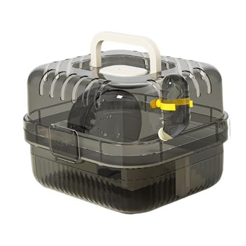 Harilla Großer Hamsterkäfig, Tragetasche, Übungs Und Spielhaus, Durchsichtiger Behälter, Lebensraum, Kleintier Reisetasche für Kleintiere, Ratten, Weiß Harilla Großer Hamsterkäfig, Tragetasche, Übungs Und Spielhaus, Durchsichtiger Behälter, Lebensraum, Kleintier Reisetasche für Kleintiere, Ratten, Weiß von Harilla