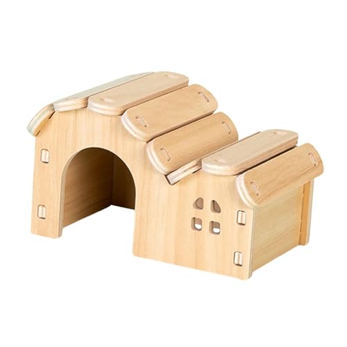Harilla Hamster Holzhaus Hamster Habitate Dekor Spielzeug Zubehör Handgefertigte Versteckhütte für Rennmäuse Maus Kleine Haustiere Harilla Hamster Holzhaus Hamster Habitate Dekor Spielzeug Zubehör Handgefertigte Versteckhütte für Rennmäuse Maus Kleine Haustiere von Harilla