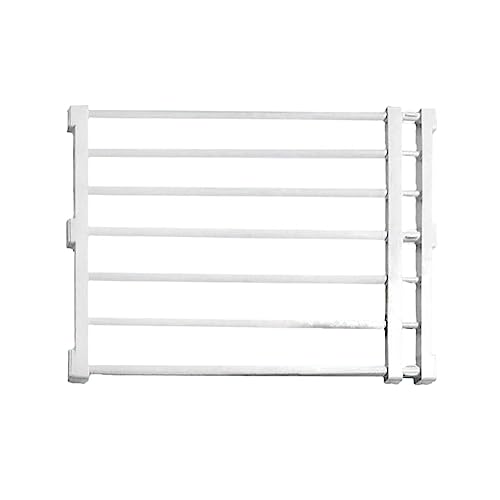 Harilla Haustierzaun, Erweiterbarer Torschutz, Tragbare Barriere, Einziehbares Hundetor, Welpenzauntor für Garten, Terrasse, Flur, Kleine Und Mittelgroße Haus, 56 bis 100 cm x 42 cm. Weiß von Harilla