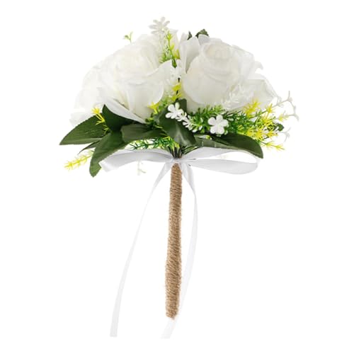 Harilla Hochzeitsstrauß, künstlicher Blumenstrauß, Handblume, Brautjungfernstrauß mit Blumen für die Hochzeit, Heimdekoration Harilla Hochzeitsstrauß, künstlicher Blumenstrauß, Handblume, Brautjungfernstrauß mit Blumen für die Hochzeit, Heimdekoration von Harilla