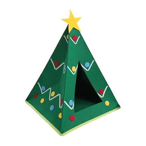 Harilla Katzenhaus, Kätzchenhöhle aus Filz, Möbelschutz, Kratzbrett, Haustiertunnel, Bett, Kätzchenwohnung für Hauskatzen, Weihnachtsdekoration von Harilla