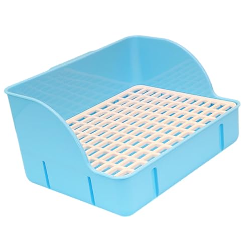 Harilla Katzentoilette für Käfig, Ecktoilette, Bettpfanne, Ecktoilette, Töpfchentrainer für Kaninchen, Ratten, Hamster, Käfigzubehör, blaues PP-Netz Harilla Katzentoilette für Käfig, Ecktoilette, Bettpfanne, Ecktoilette, Töpfchentrainer für Kaninchen, Ratten, Hamster, Käfigzubehör, blaues PP-Netz von Harilla