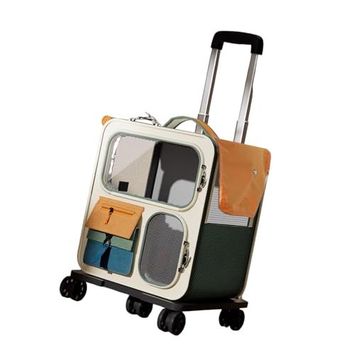 Harilla Katzentragetasche, Handtasche, Trolley, Transportbox, tragbarer Rucksack, Haustier-Rollträger für Kätzchen, Welpen, große Katzen, Camping, Outdoor Harilla Katzentragetasche, Handtasche, Trolley, Transportbox, tragbarer Rucksack, Haustier-Rollträger für Kätzchen, Welpen, große Katzen, Camping, Outdoor von Harilla